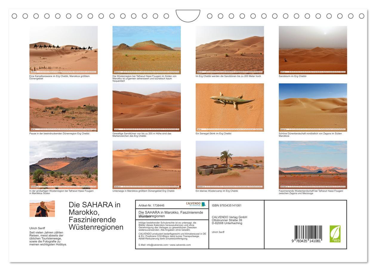 Bild: 9783435141081 | Die SAHARA in Marokko, Faszinierende Wüstenregionen (Wandkalender...