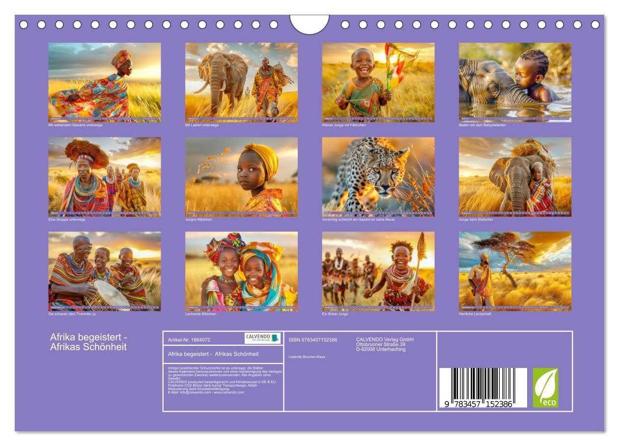 Bild: 9783457152386 | Afrika begeistert - Afrikas Schönheit (Wandkalender 2025 DIN A4...