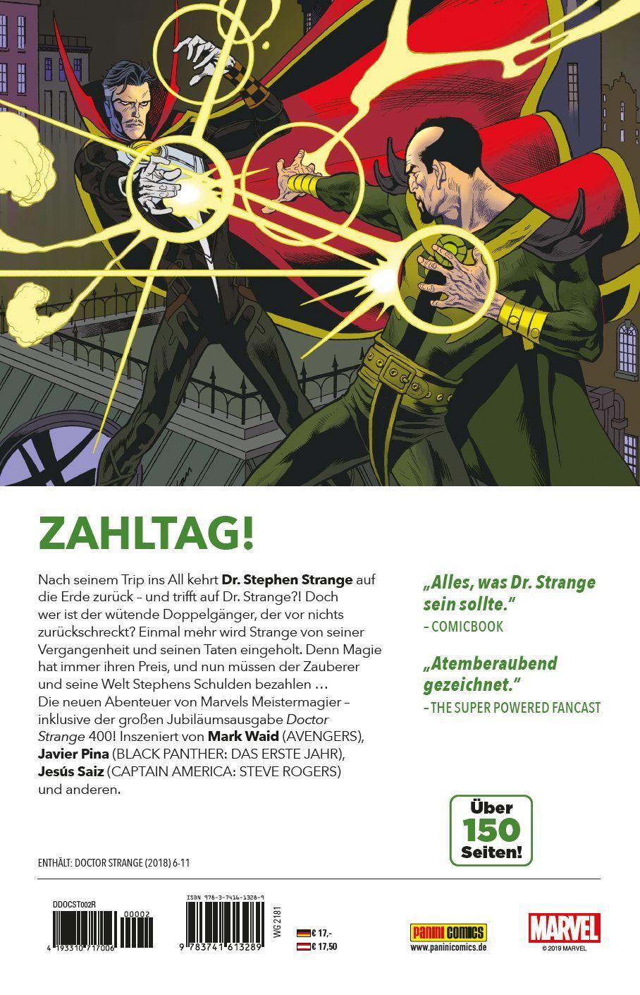 Rückseite: 9783741613289 | Doctor Strange - Neustart | Bd. 2: Der doppelte Doktor | Mark Waid