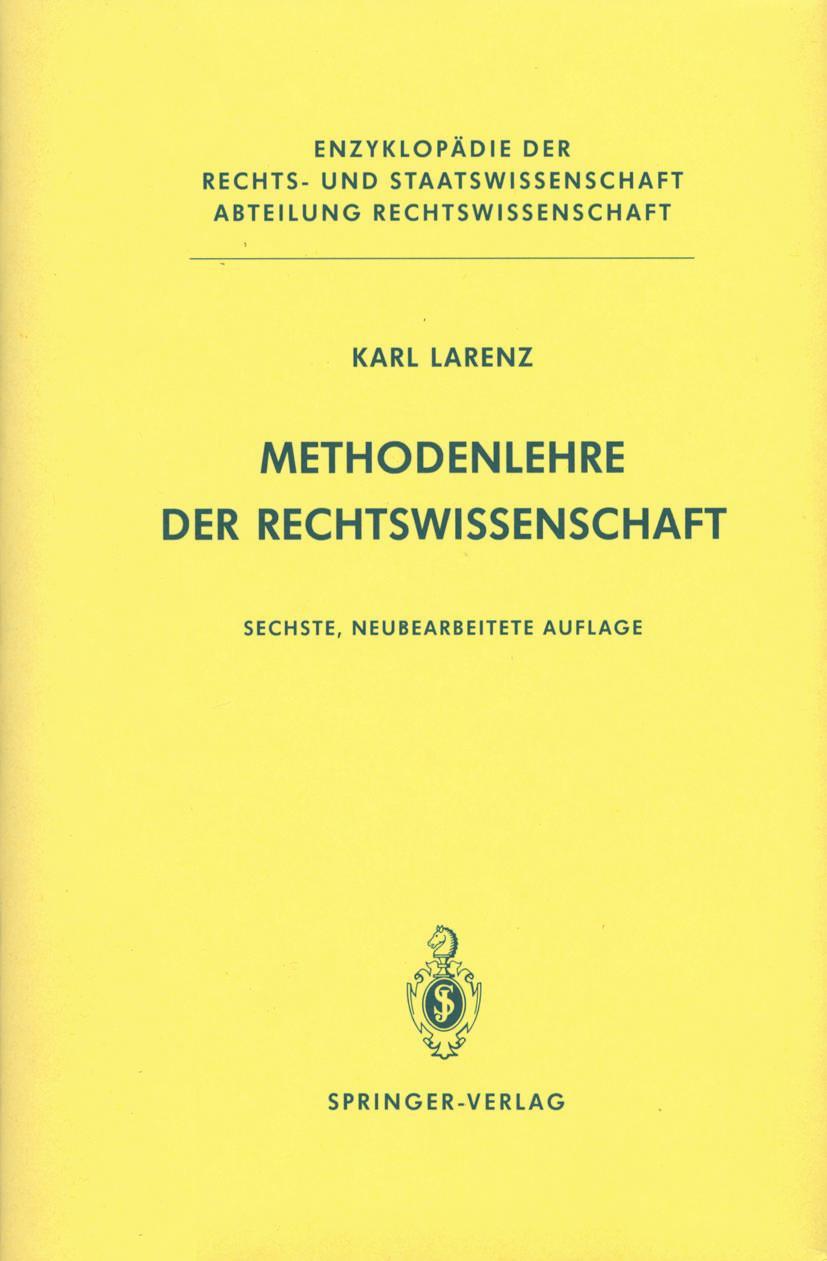 Cover: 9783662087121 | Methodenlehre der Rechtswissenschaft | Karl Larenz | Taschenbuch