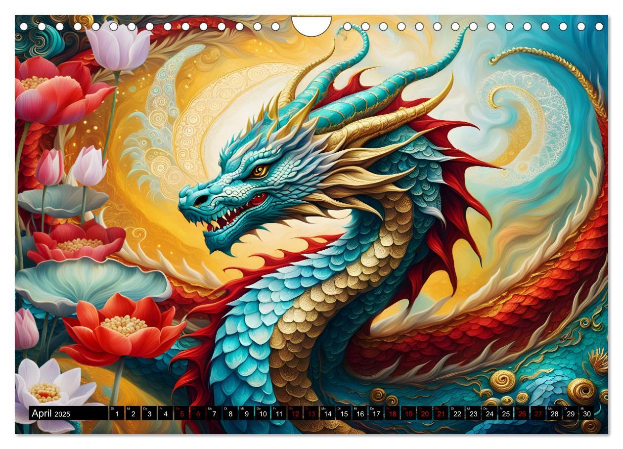 Bild: 9783457238790 | Drachen - Mystische Wesen (Wandkalender 2025 DIN A4 quer), CALVENDO...