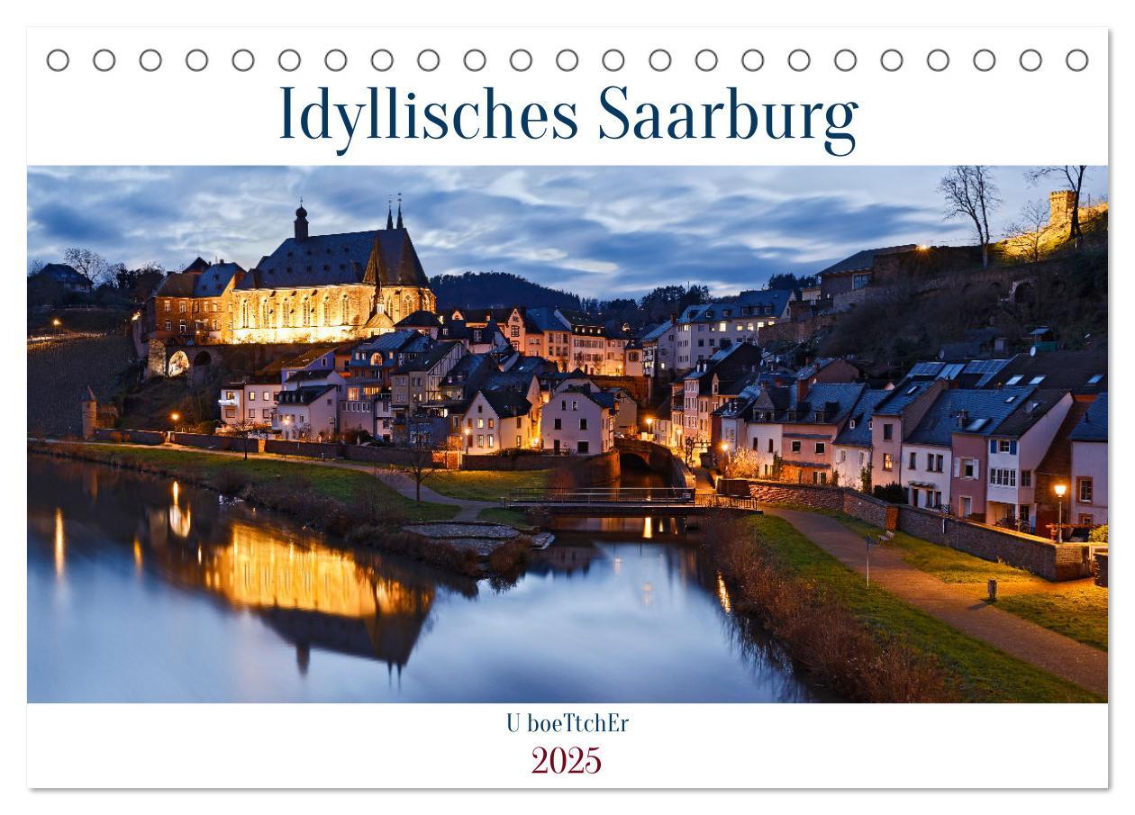 Cover: 9783457139295 | Idyllisches Saarburg (Tischkalender 2025 DIN A5 quer), CALVENDO...