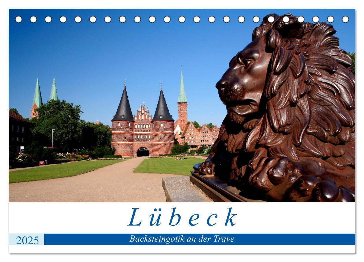 Cover: 9783435066209 | Lübeck Backsteingotik an der Trave (Tischkalender 2025 DIN A5...