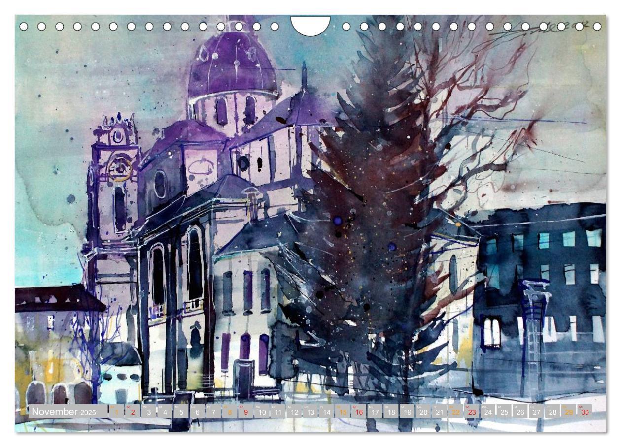 Bild: 9783435668045 | Aquarelle aus der Mozartstadt Salzburg (Wandkalender 2025 DIN A4...