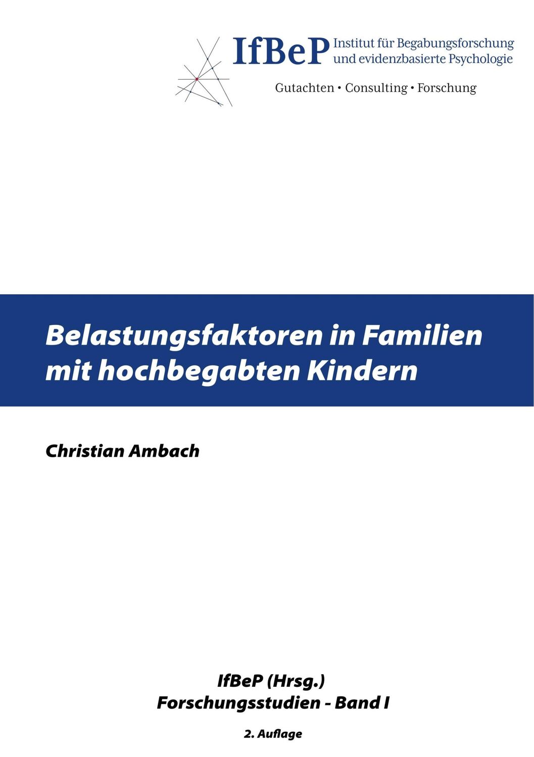 Cover: 9783750471856 | Belastungsfaktoren in Familien mit hochbegabten Kindern | Ambach