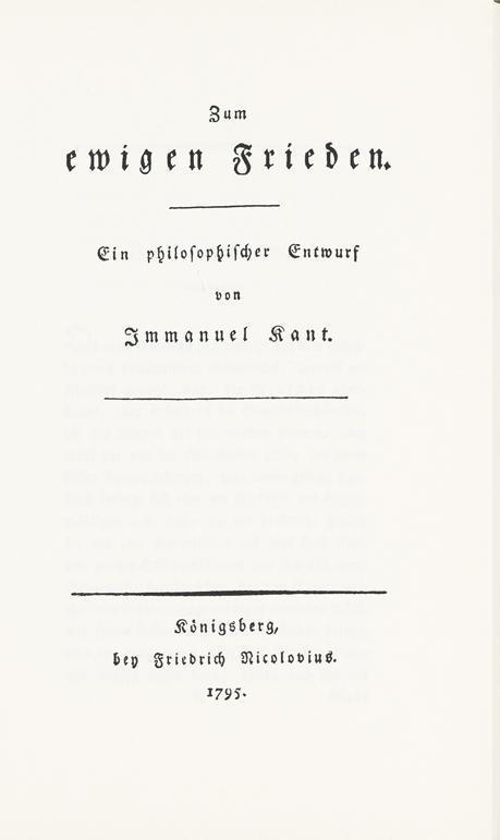 Cover: 9783891310168 | Kant, I: Zum ewigen Frieden | Immanuel Kant | Kant im Original | 2004