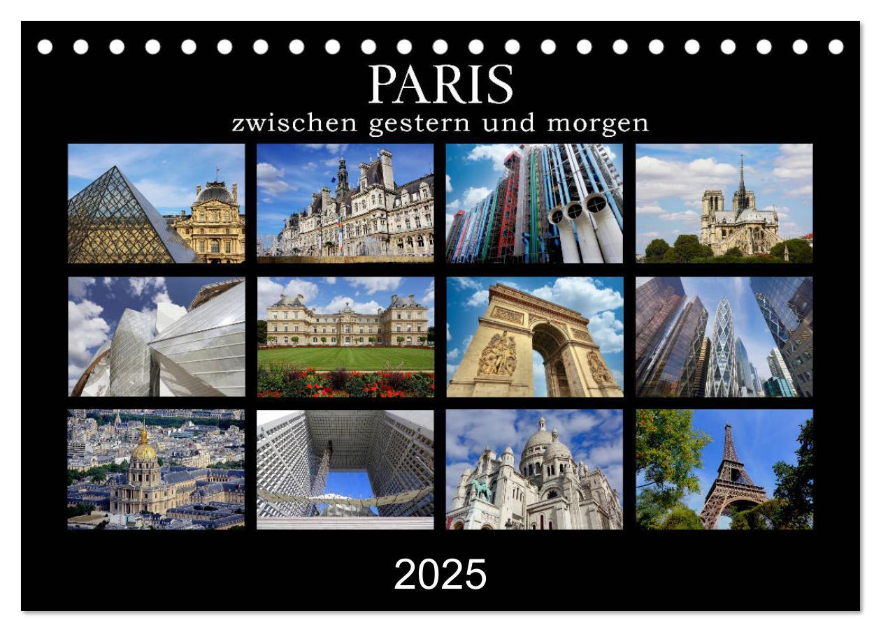 Cover: 9783435261581 | Paris - zwischen gestern und morgen (Tischkalender 2025 DIN A5...