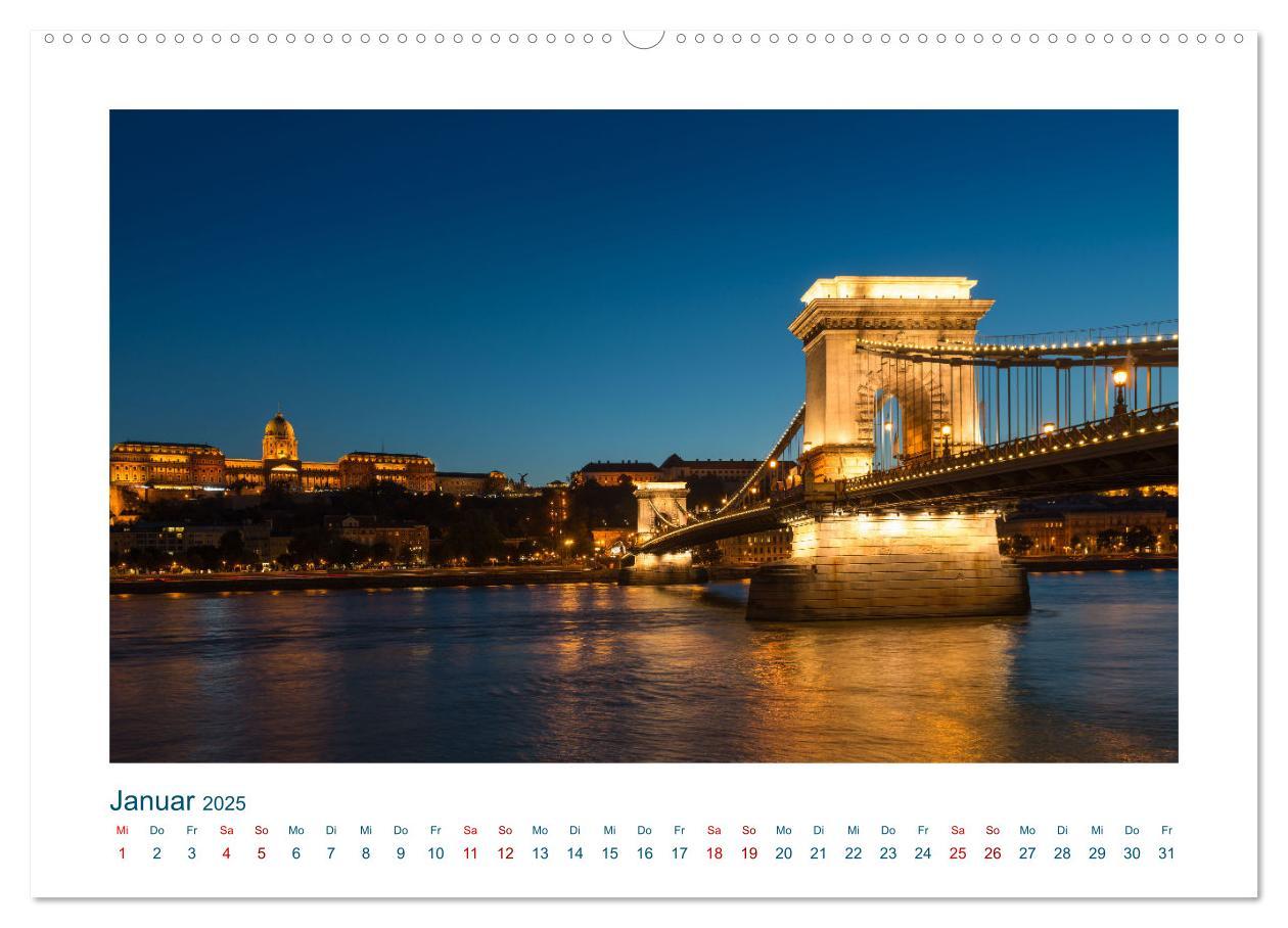 Bild: 9783383816130 | Budapest: zwischen Parlamentsgebäude und Burgpalast (Wandkalender...