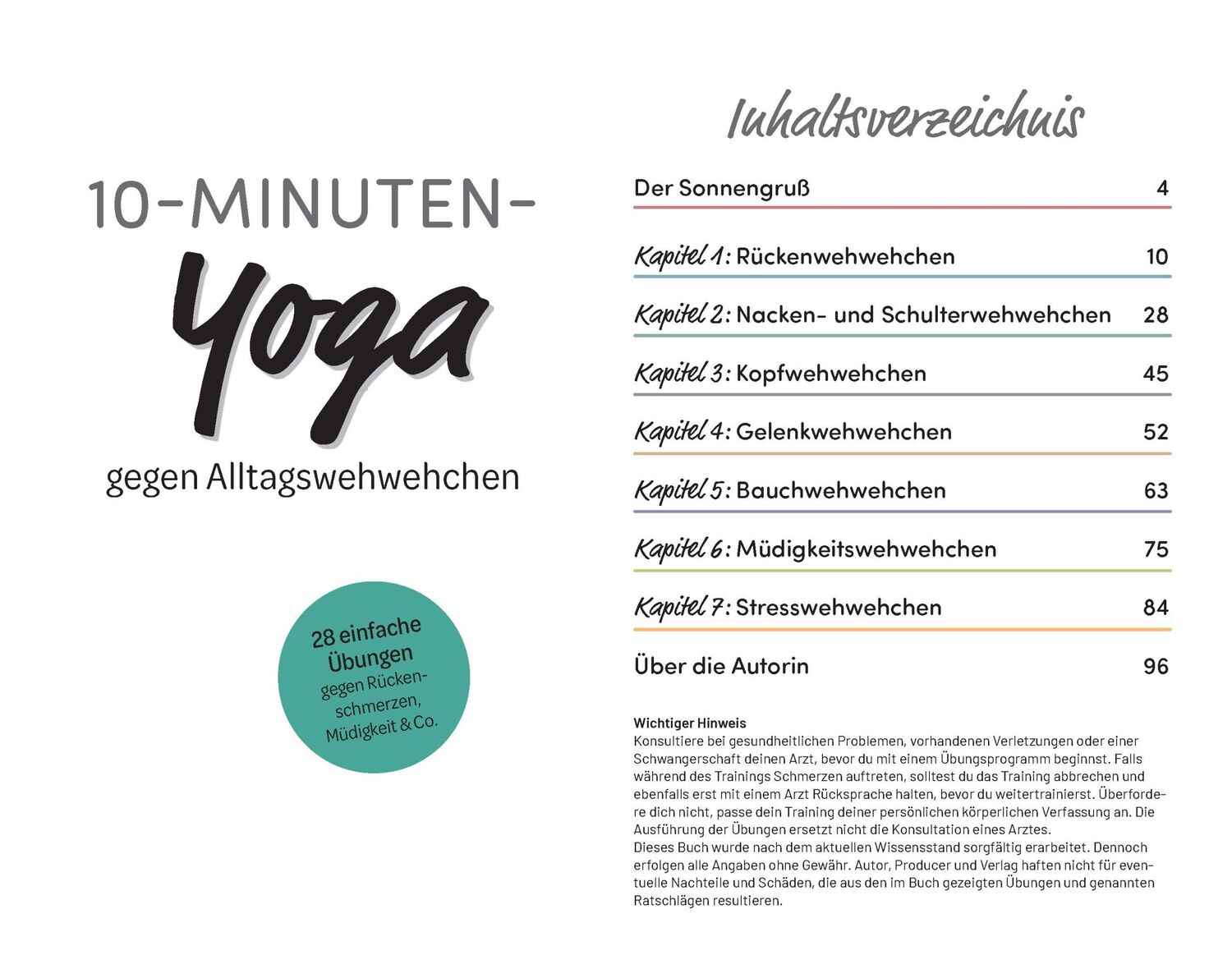 Bild: 9783625192725 | 10-Minuten-Yoga gegen Alltagswehwehchen | Kristin Peschutter | Buch