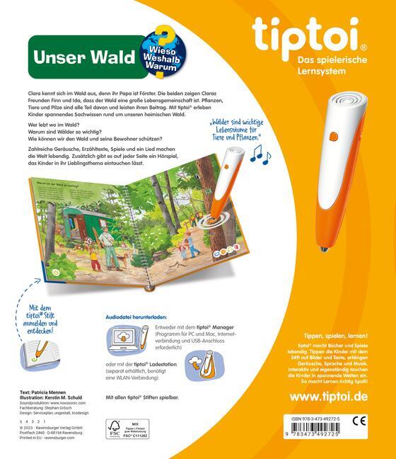 Bild: 9783473492725 | tiptoi® Wieso? Weshalb? Warum? Unser Wald | Patricia Mennen | Buch