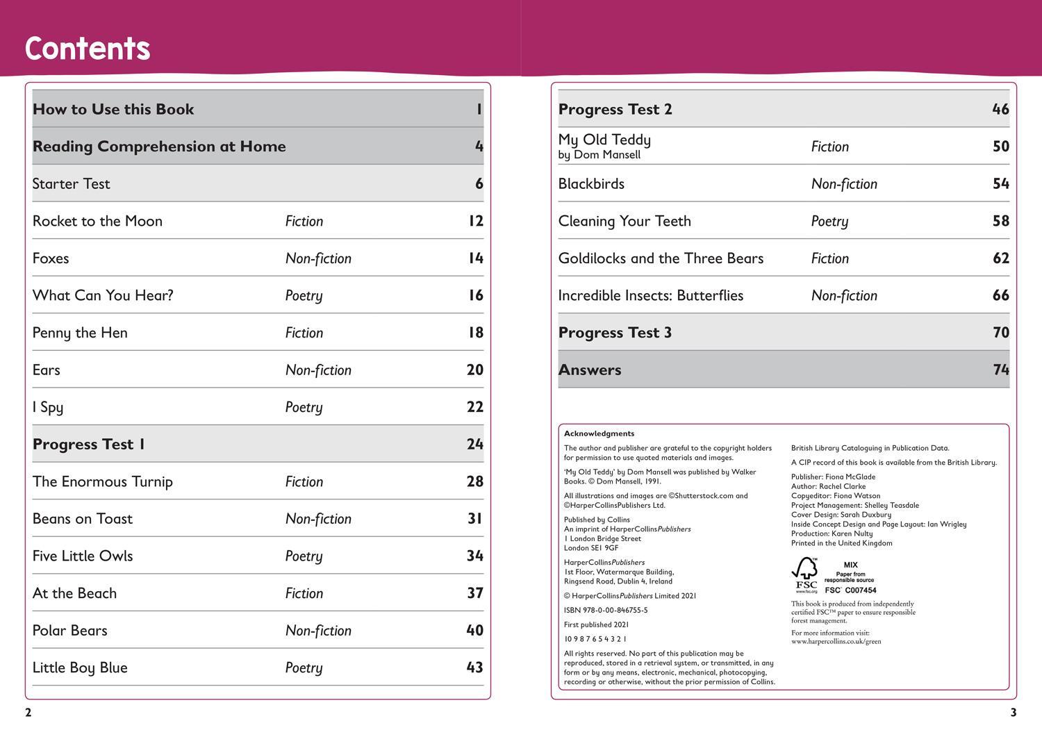 Bild: 9780008467555 | Year 1 Reading Comprehension Targeted Practice Workbook | Collins Ks1