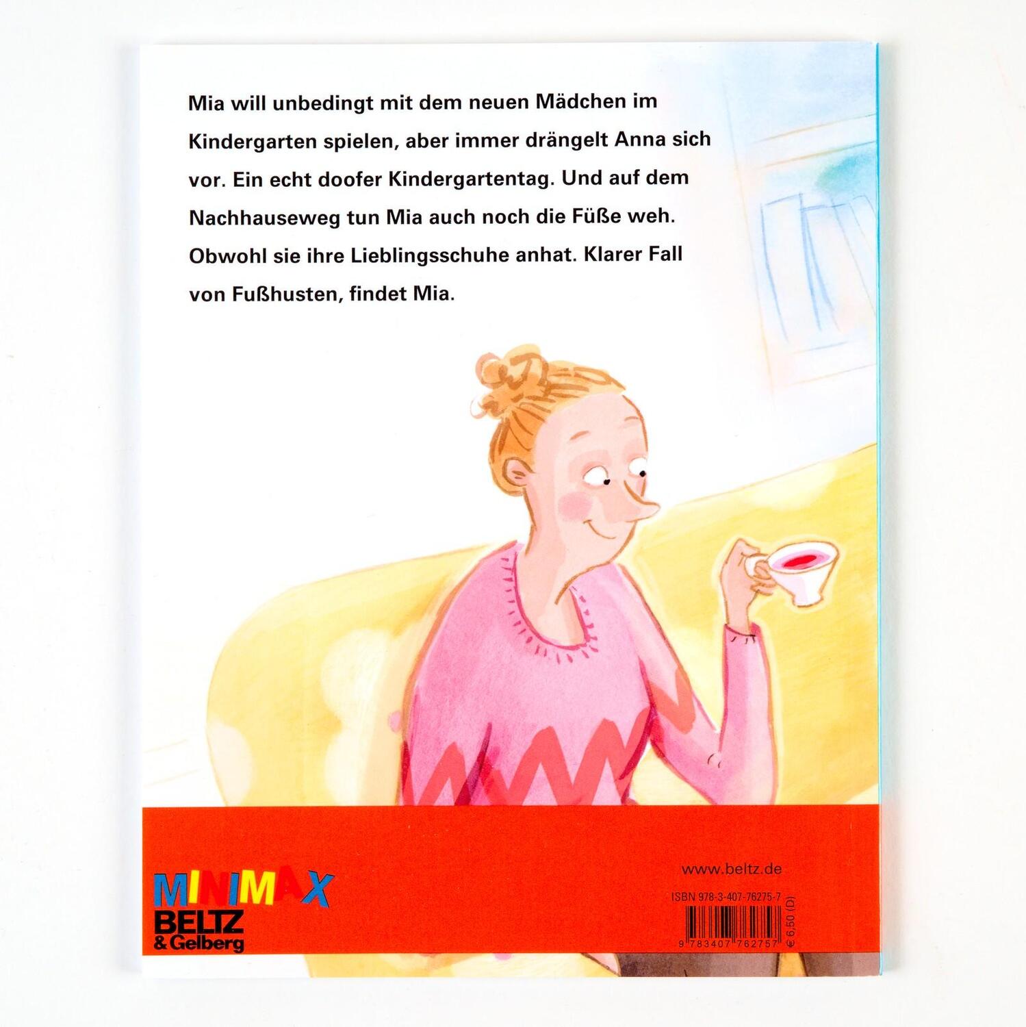 Rückseite: 9783407762757 | Mia hat Fußhusten | Vierfarbiges Bilderbuch | Stephanie Schneider