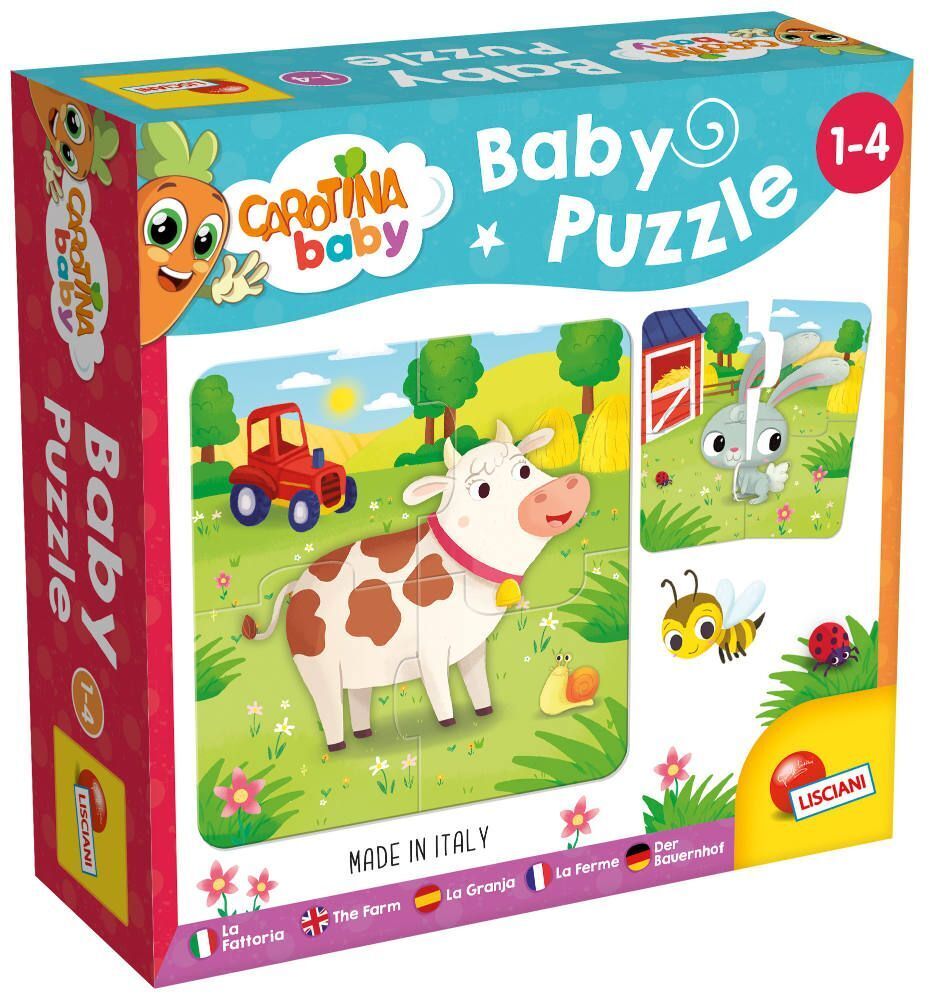 Cover: 8008324080083 | CAROTINA BABY PUZZLE auf dem Bauernhof | Spiel | Kartonschachtel