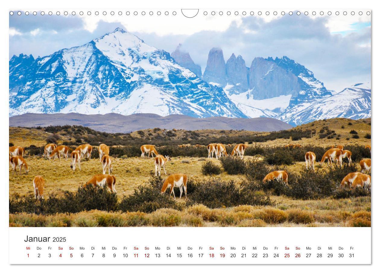 Bild: 9783435004584 | Chile - Das langgestreckte Land. (Wandkalender 2025 DIN A3 quer),...