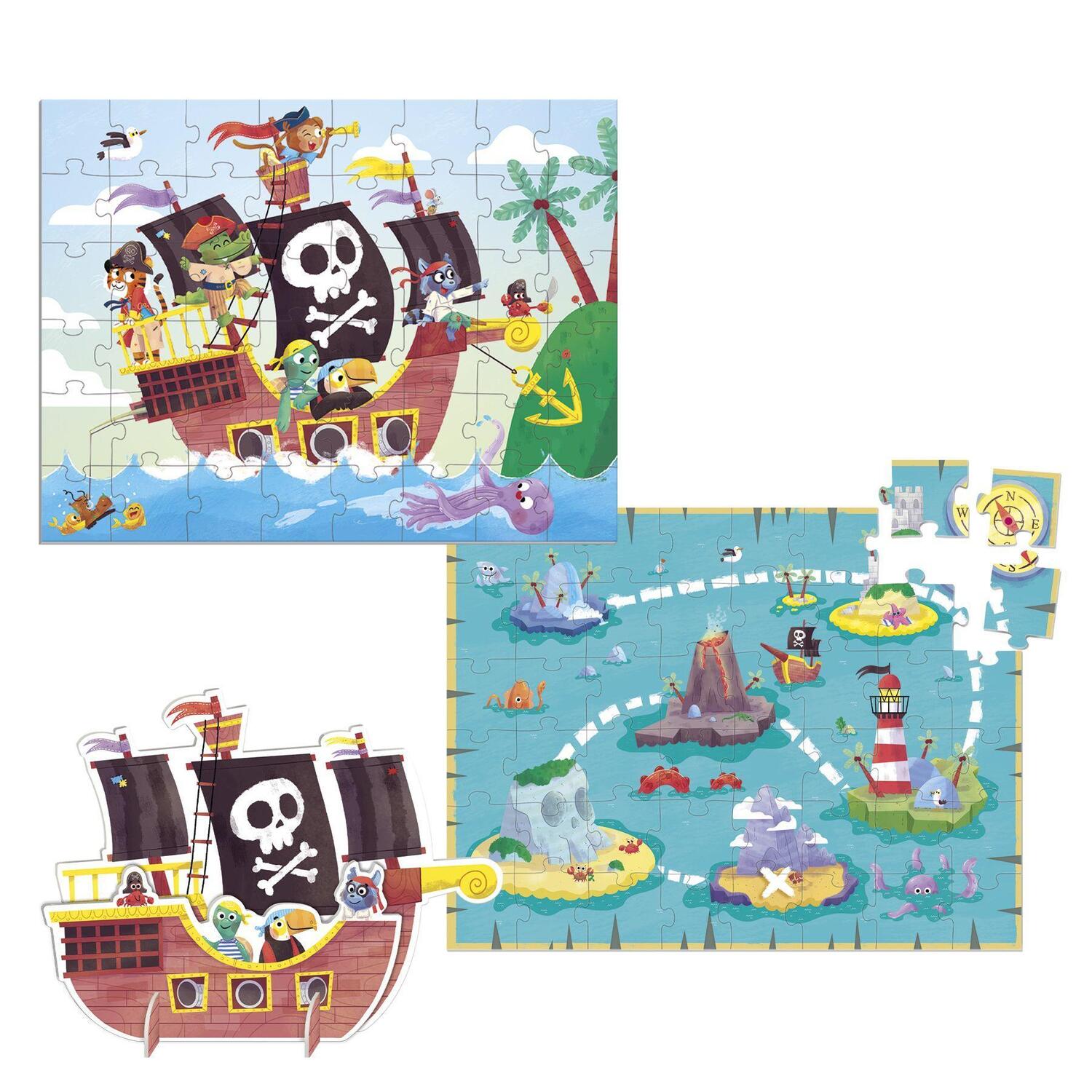 Bild: 8410446002315 | GOULA XXL Puzzle Pirates | Spiel | Deutsch | 2024 | Jumbo