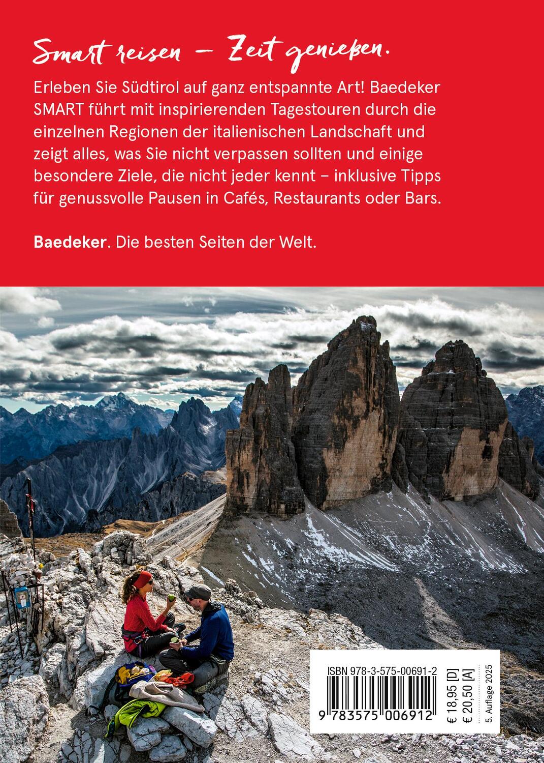 Rückseite: 9783575006912 | Baedeker SMART Reiseführer Südtirol | Margit Kohl | Taschenbuch | 2024