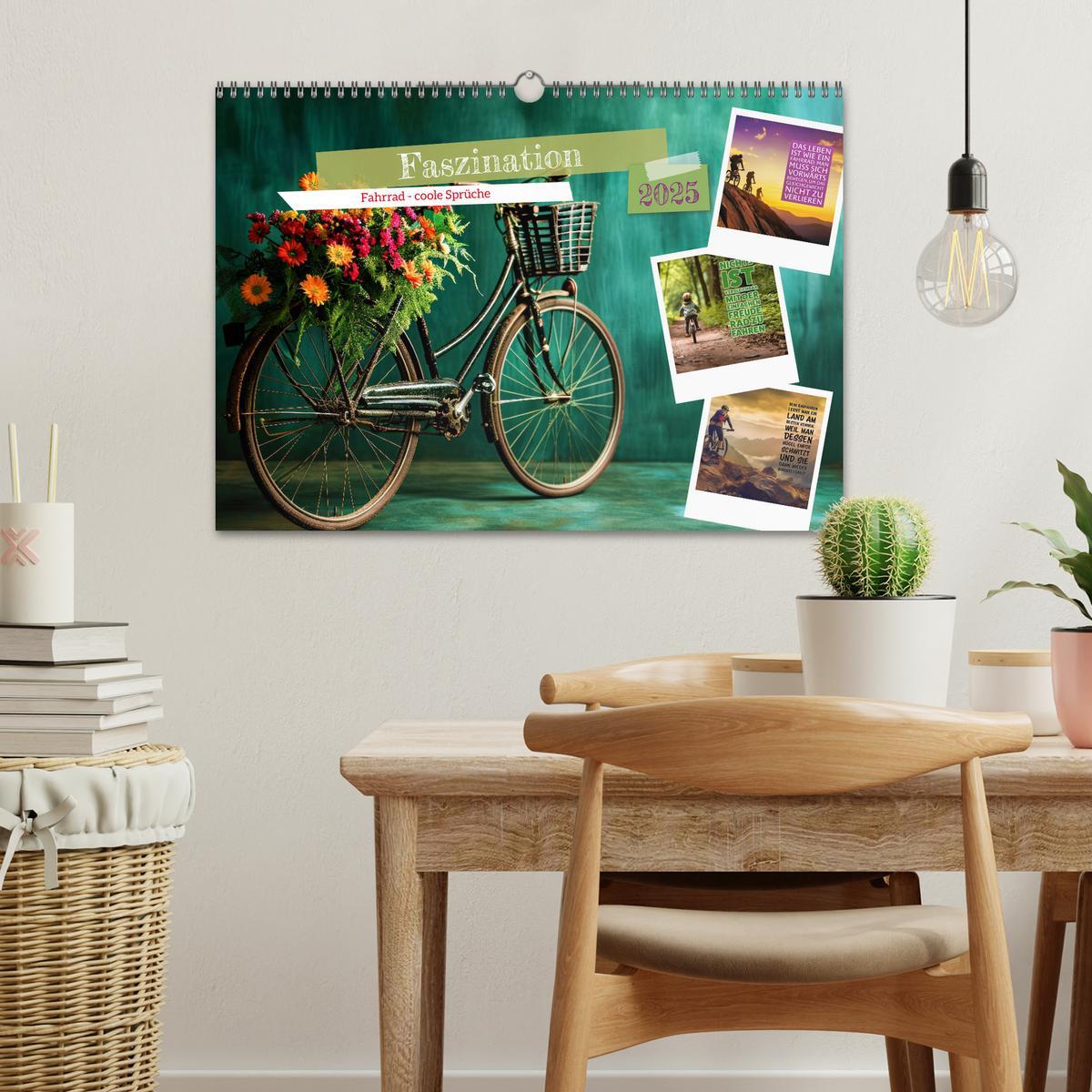 Bild: 9783383792595 | Faszination Fahrrad - coole Sprüche (Wandkalender 2025 DIN A3...