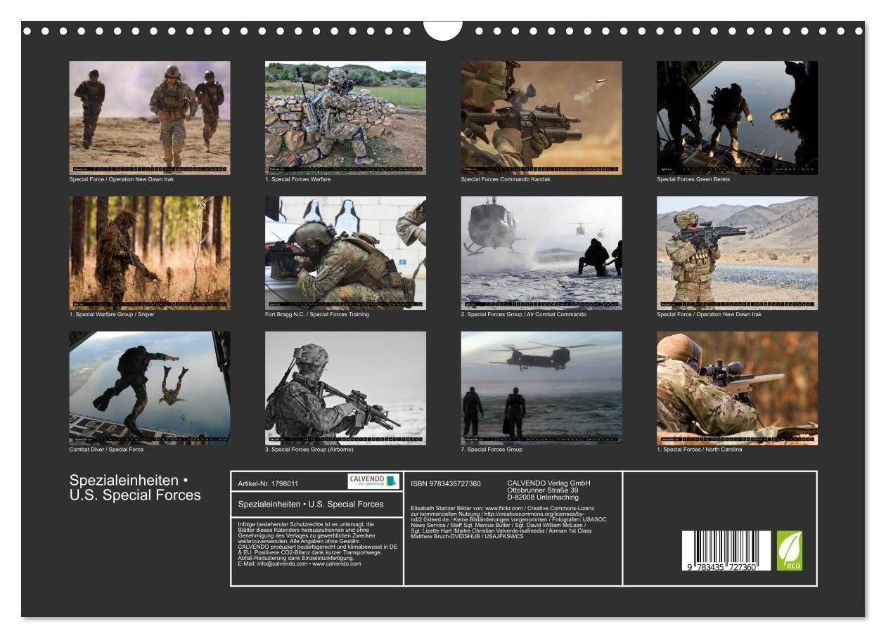 Bild: 9783435727360 | Spezialeinheiten ¿ U.S. Special Forces (Wandkalender 2025 DIN A3...