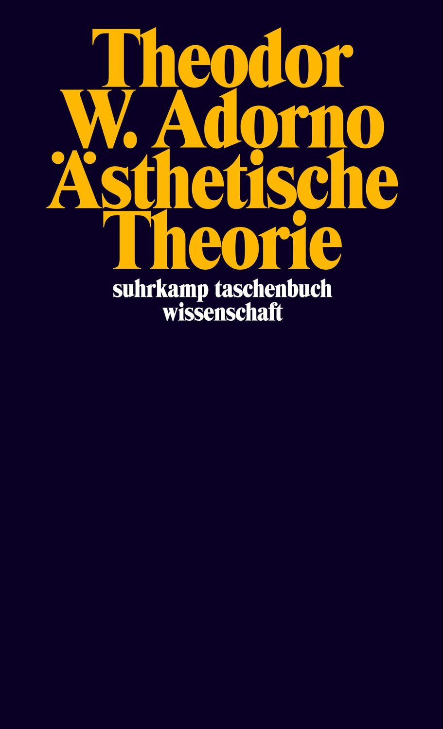 Cover: 9783518276020 | Ästhetische Theorie | Theodor W. Adorno | Taschenbuch | 571 S.