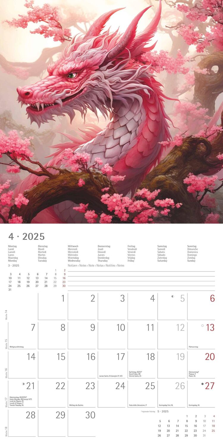 Bild: 4251732344320 | Drachen 2025 - Broschürenkalender 30x30 cm (30x60 geöffnet) -...