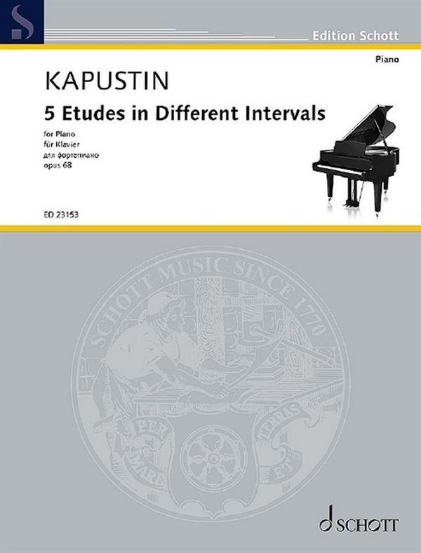 Cover: 9790001207836 | 5 Etudes in Different Intervals | Nikolai Kapustin | Broschüre | Buch