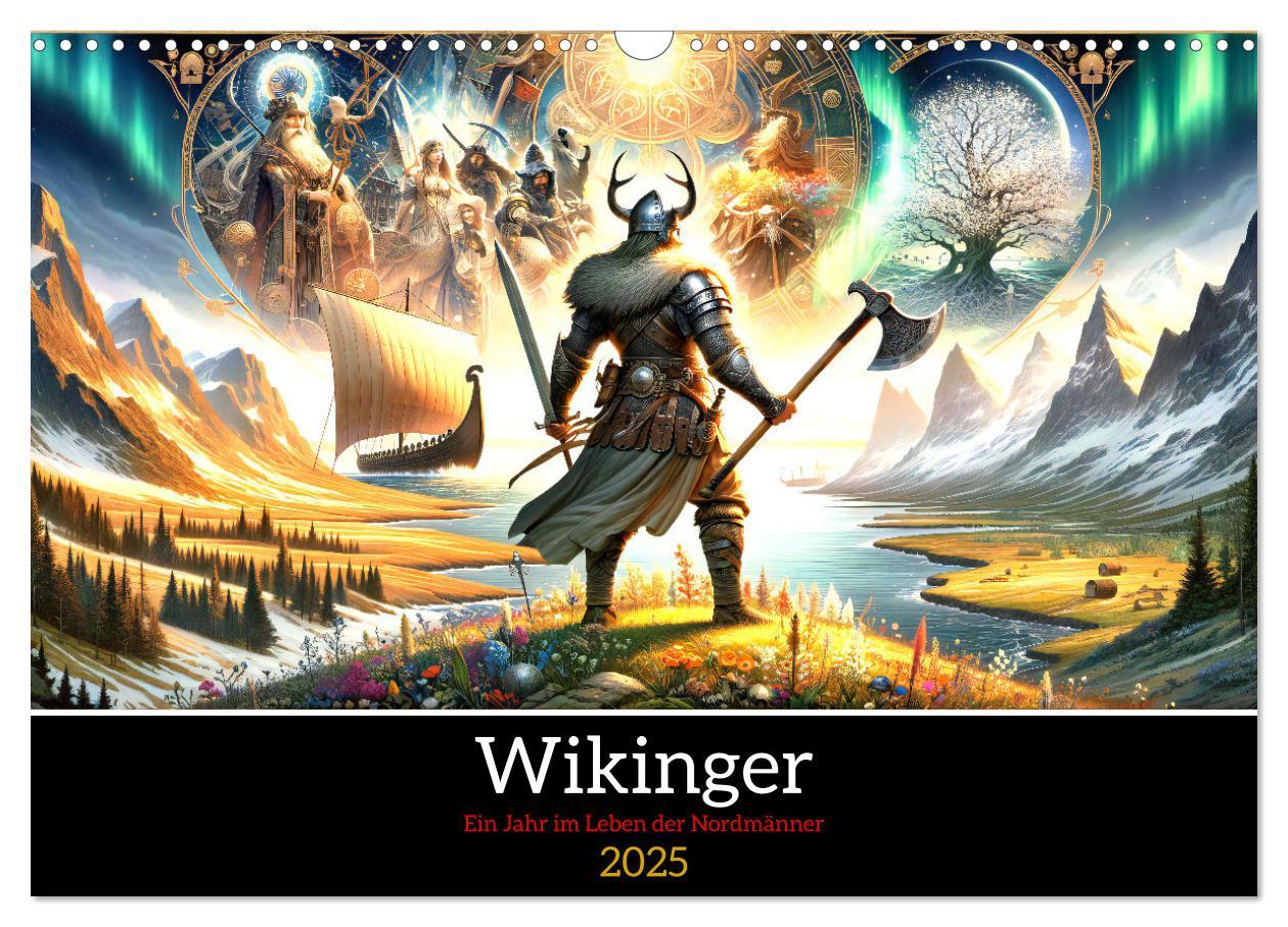 Cover: 9783383833878 | Wikinger - Ein Jahr im Leben der Nordmänner (Wandkalender 2025 DIN...