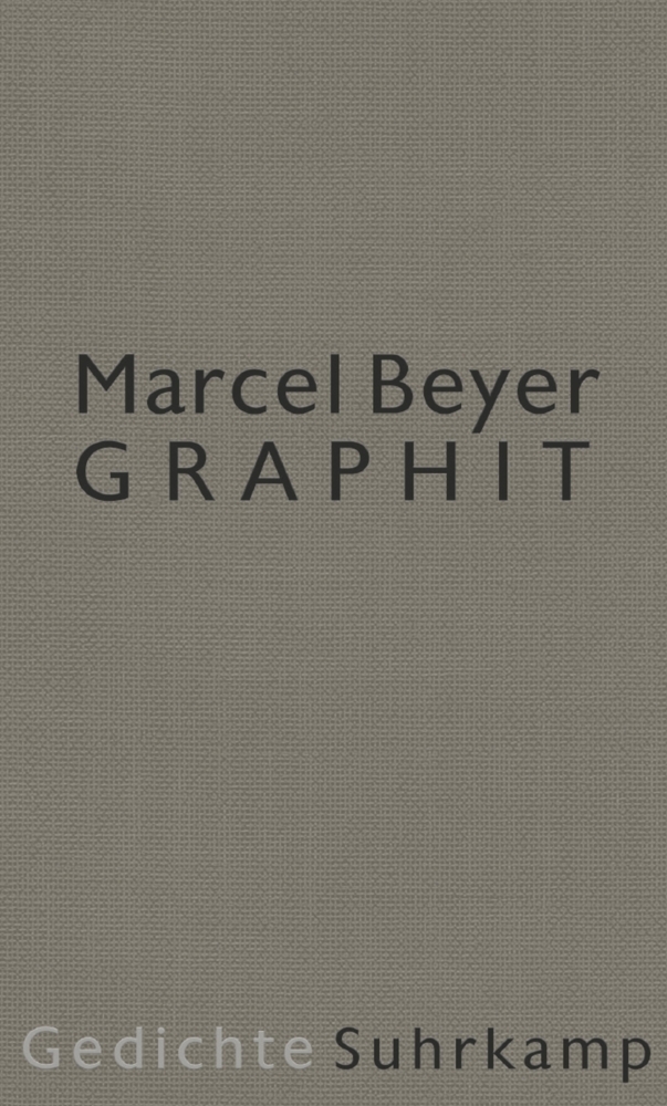 Cover: 9783518424407 | Graphit | Gedichte. Ausgezeichnet mit dem Bremer Literaturpreis 2015