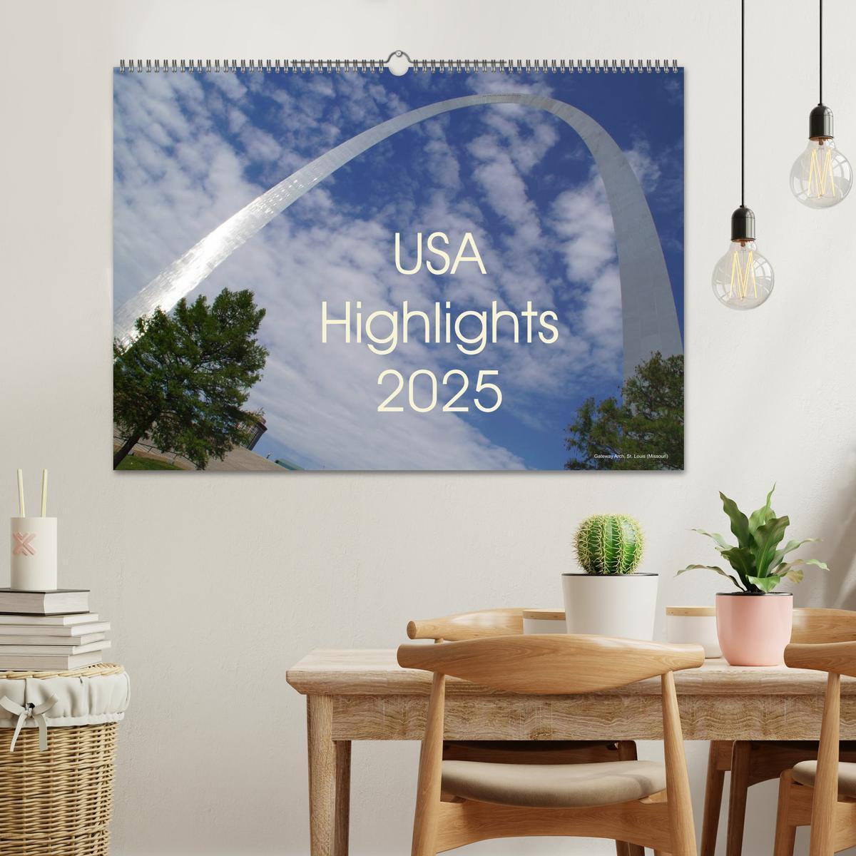 Bild: 9783435660537 | USA Highlights 2025 (Wandkalender 2025 DIN A2 quer), CALVENDO...