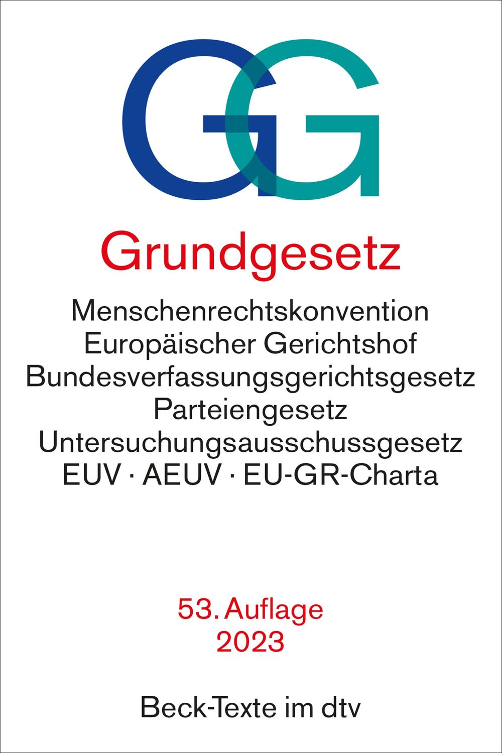 Cover: 9783423531832 | Grundgesetz | Taschenbuch | dtv-Taschenbücher Beck Texte | Deutsch