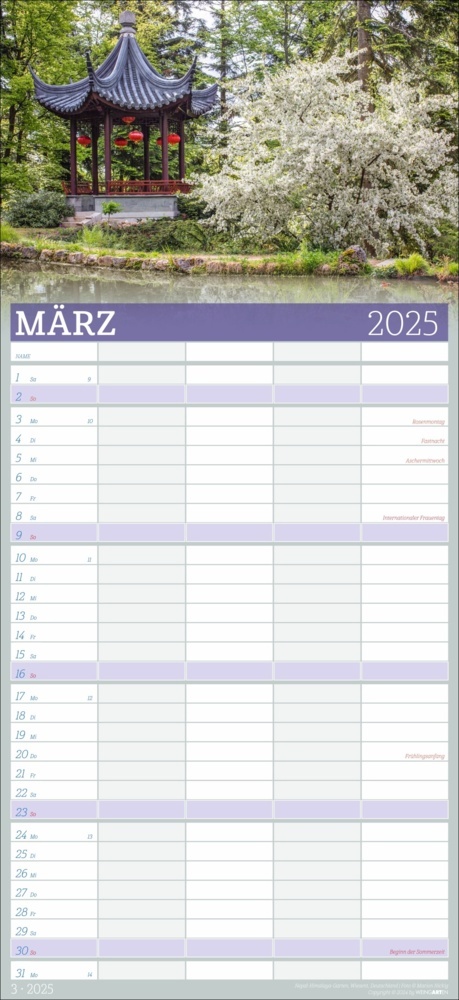 Bild: 9783839901052 | Garten Familienplaner 2025 | Marion Nickig | Kalender | Spiralbindung