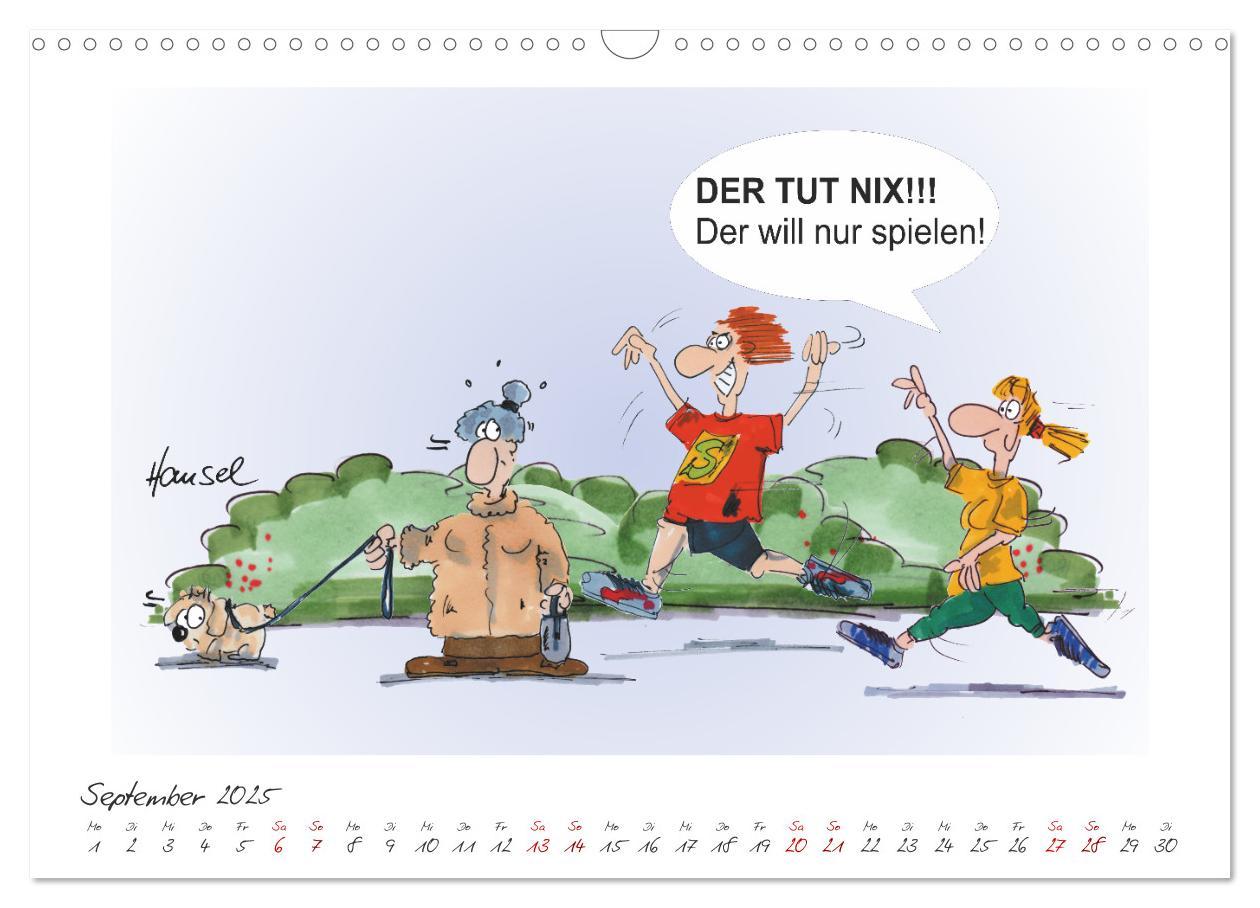 Bild: 9783383925788 | HANSELs kleiner Laufkalender (Wandkalender 2025 DIN A3 quer),...