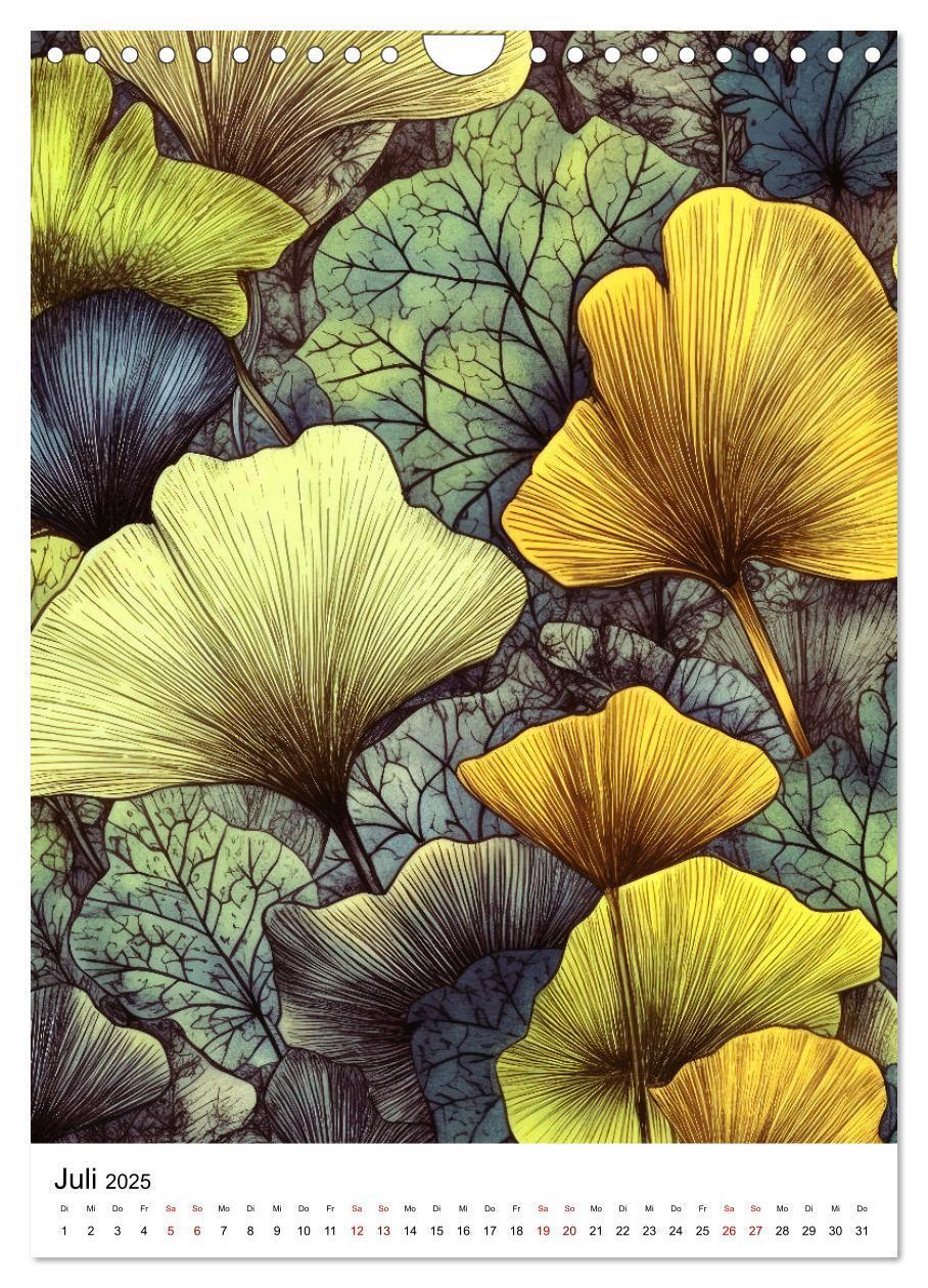 Bild: 9783435848355 | Ginkgo Biloba Schönheit (Wandkalender 2025 DIN A4 hoch), CALVENDO...