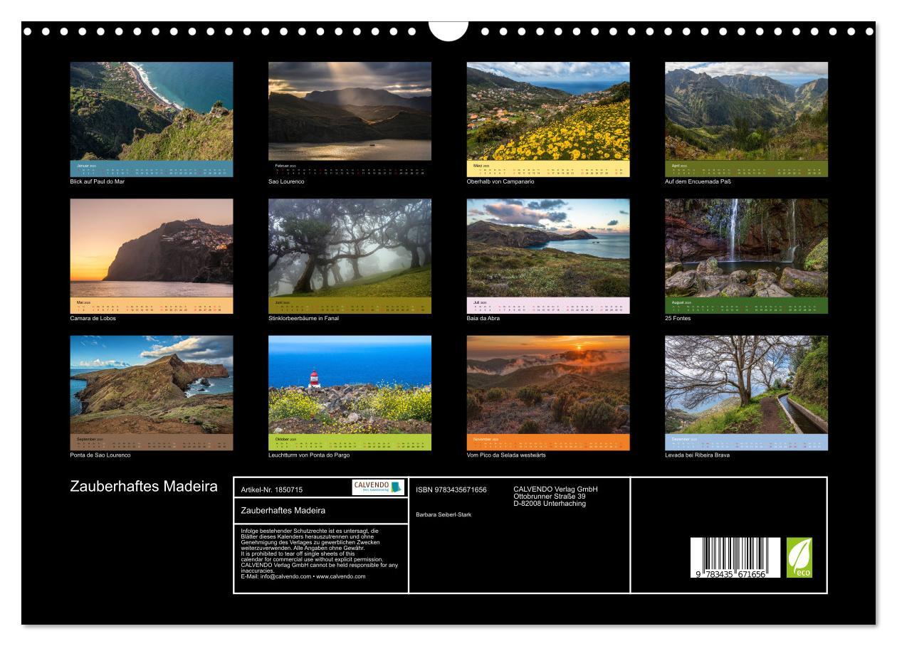 Bild: 9783435671656 | Zauberhaftes Madeira (Wandkalender 2025 DIN A3 quer), CALVENDO...