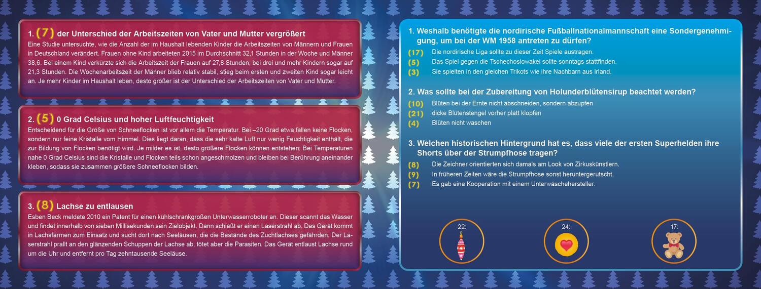 Bild: 9783742315328 | Wer weiß denn sowas? - Der Adventskalender zur beliebten...