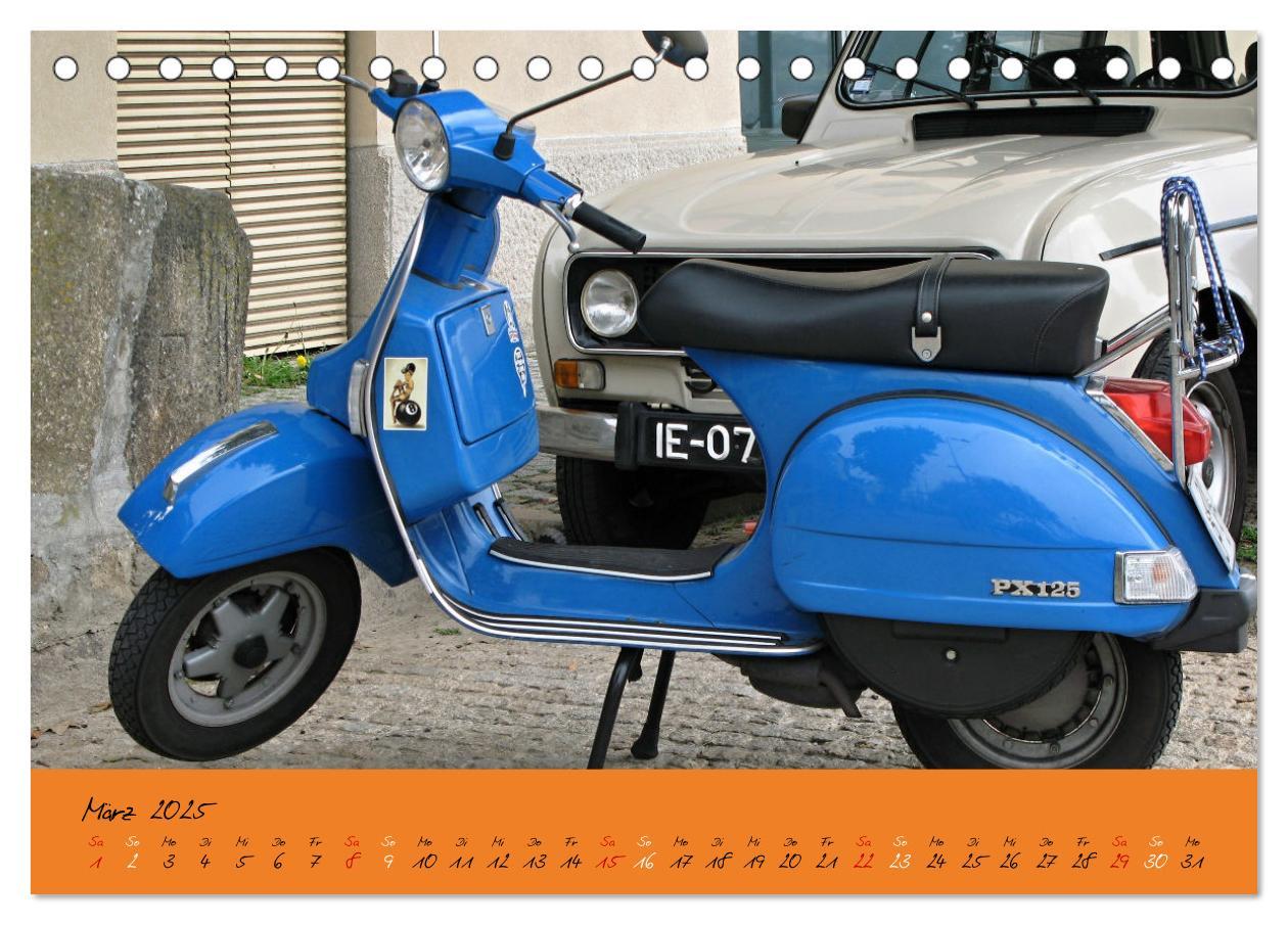 Bild: 9783383977435 | Vespa Liebe (Tischkalender 2025 DIN A5 quer), CALVENDO Monatskalender