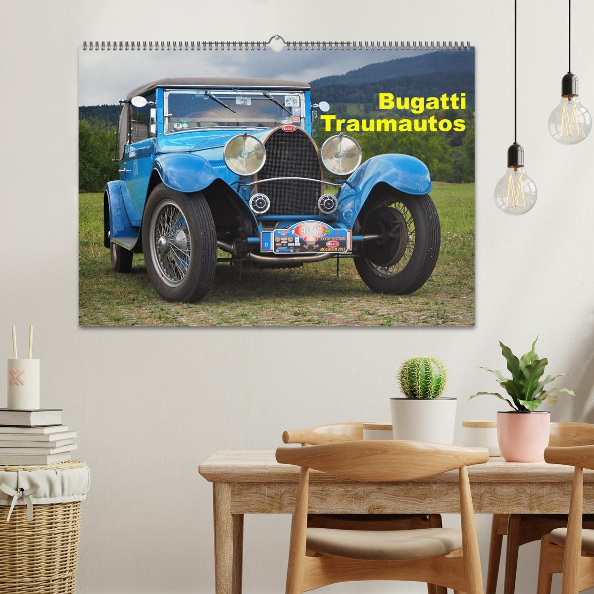 Bild: 9783383912993 | Bugatti Traumautos (Wandkalender 2025 DIN A2 quer), CALVENDO...