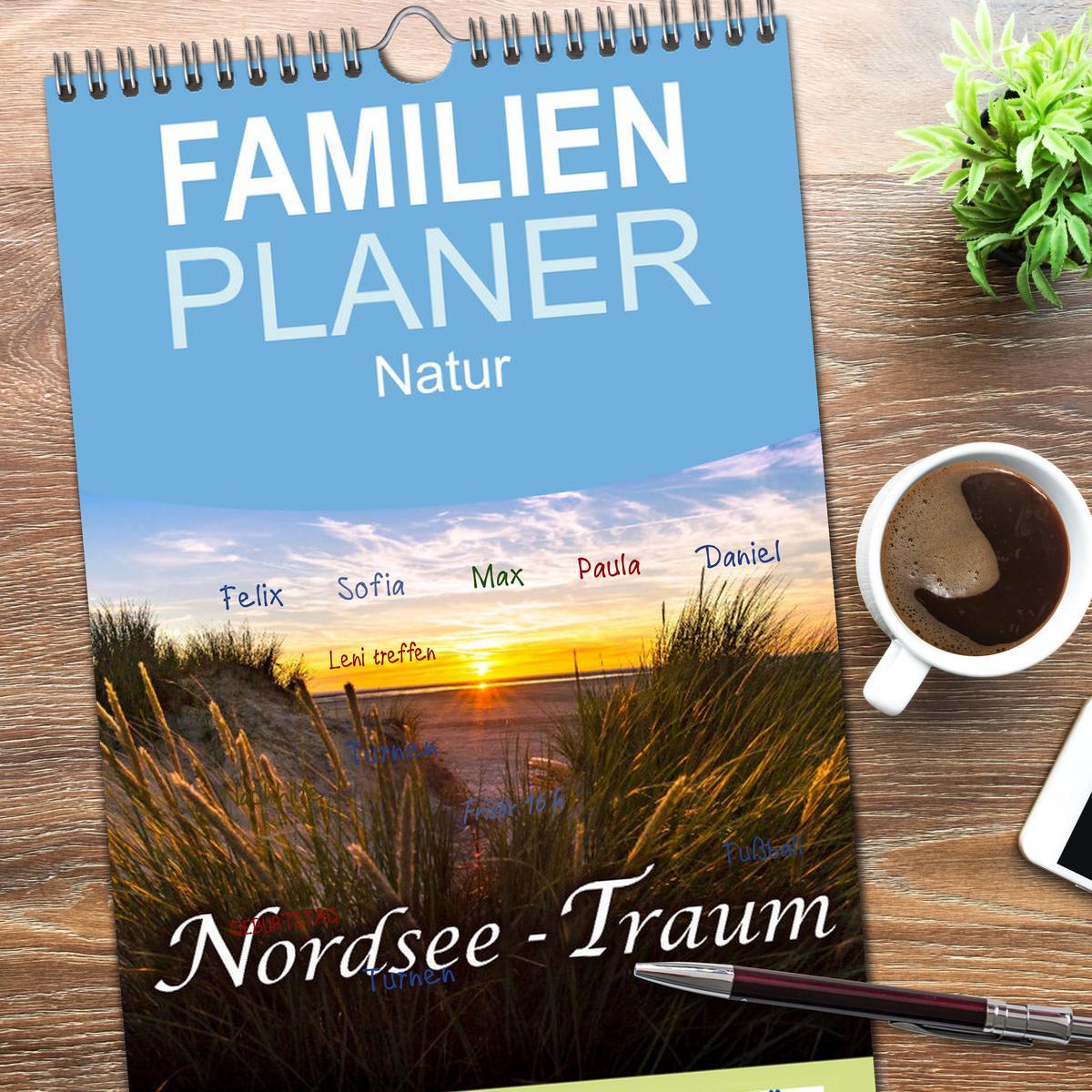 Bild: 9783457126424 | Familienplaner 2025 - Nordsee - Traum mit 5 Spalten (Wandkalender,...