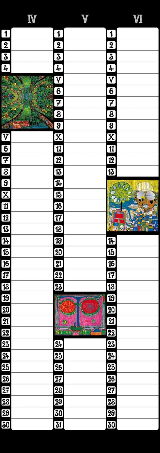 Bild: 9783946177012 | Hundertwasser Birthday Calendar | Friedensreich Hundertwasser | 5 S.