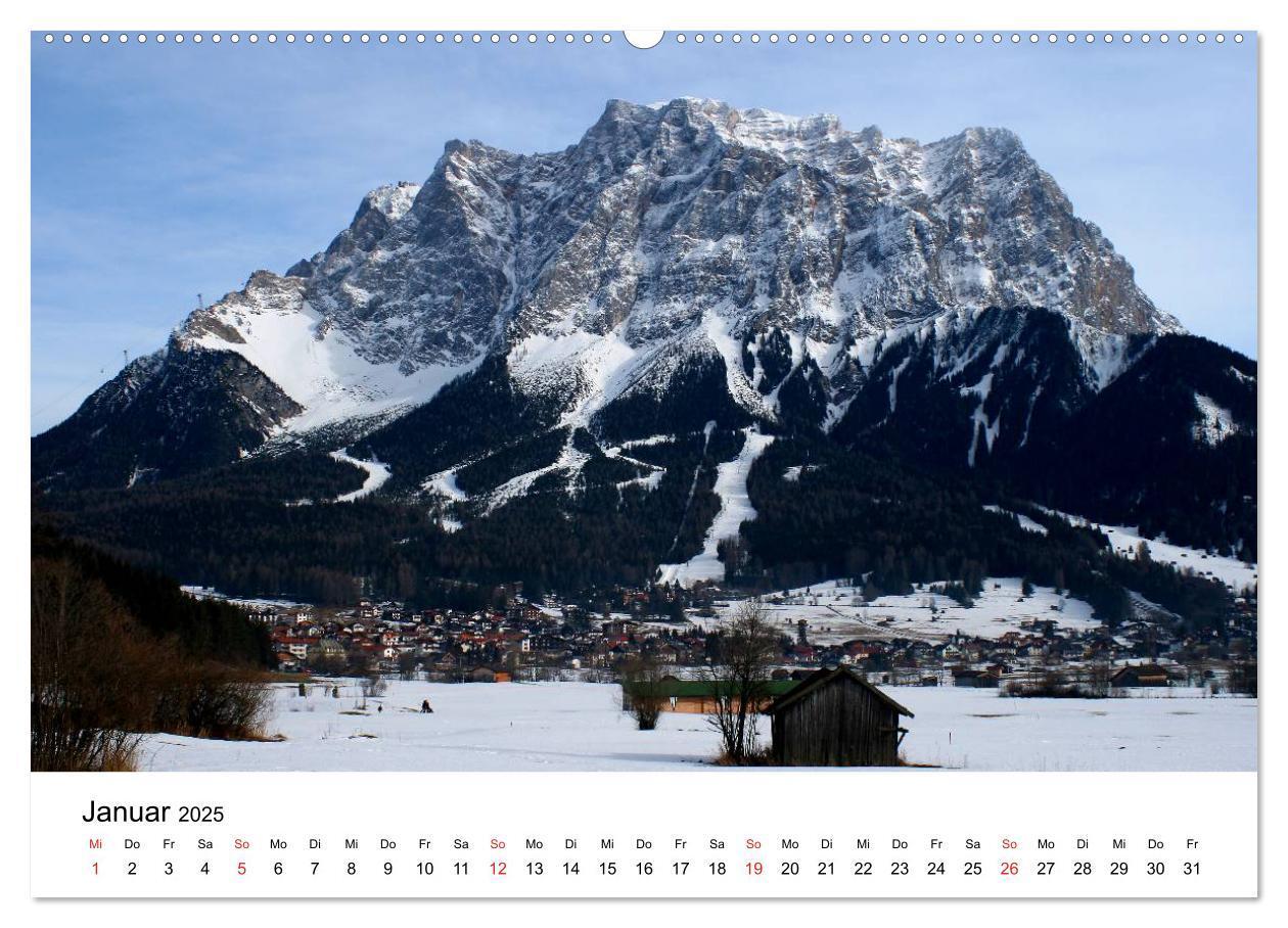 Bild: 9783435561308 | Berge und Seen rund um die Zugspitze (Wandkalender 2025 DIN A2...