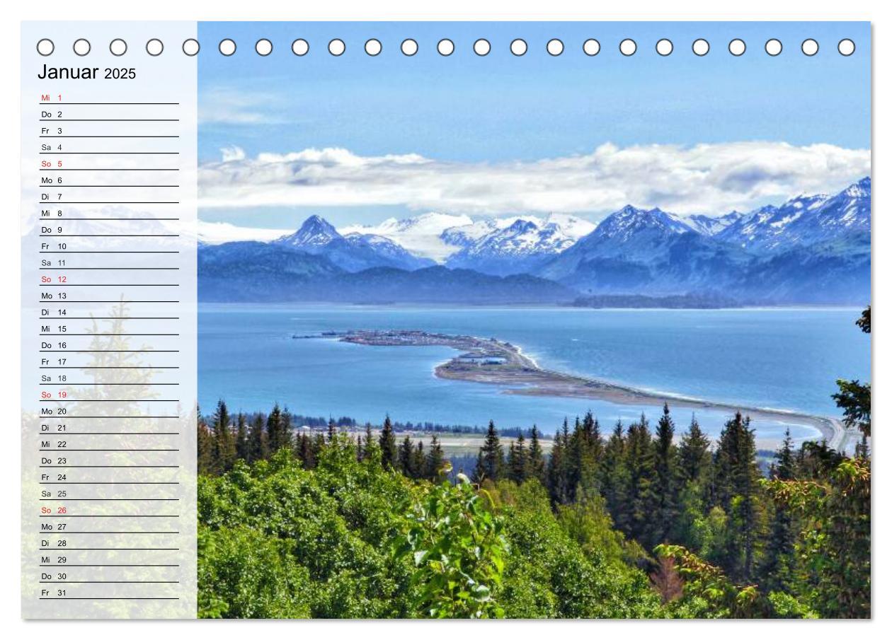 Bild: 9783435522293 | Alaska - Weites Land (Tischkalender 2025 DIN A5 quer), CALVENDO...