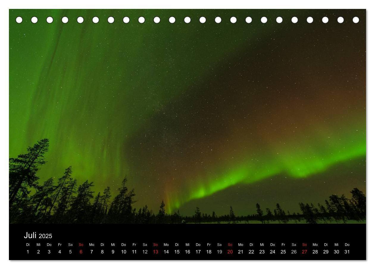 Bild: 9783435799909 | Nordlichter (Tischkalender 2025 DIN A5 quer), CALVENDO Monatskalender