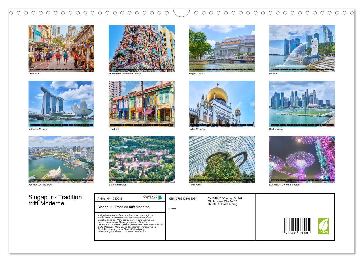 Bild: 9783435068081 | Singapur - Tradition trifft Moderne (Wandkalender 2025 DIN A3...