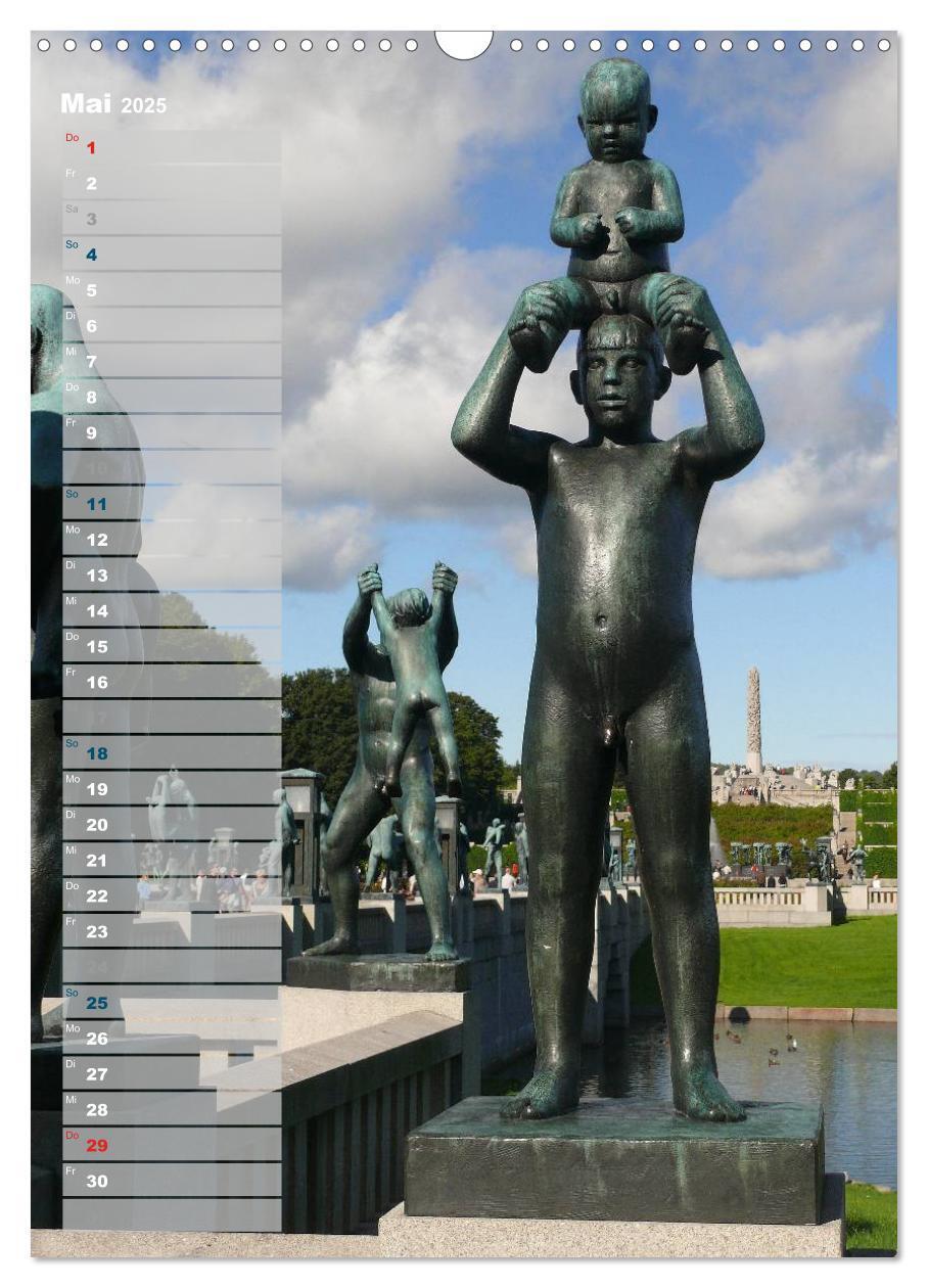 Bild: 9783457027059 | Skulpturen im Vigeland-Park Oslo (Wandkalender 2025 DIN A3 hoch),...