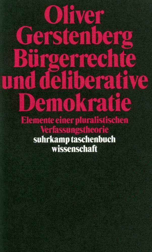 Cover: 9783518288986 | Deliberative Demokratie | Oliver Gerstenberg | Taschenbuch | 143 S.