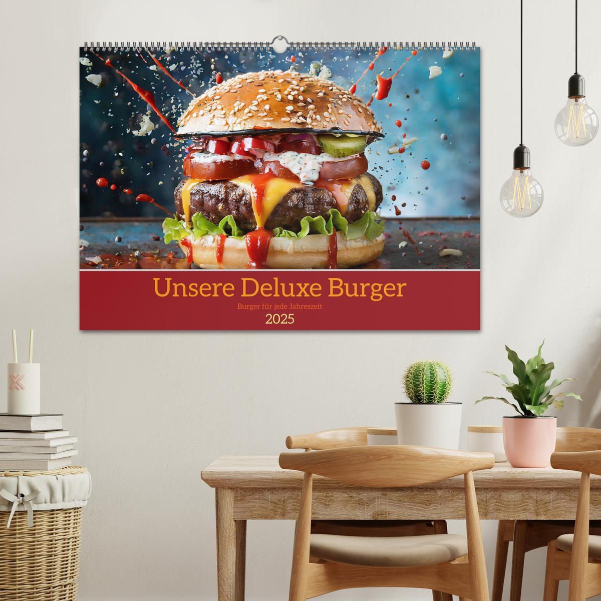 Bild: 9783457037010 | Unsere Burger Deluxe (Wandkalender 2025 DIN A2 quer), CALVENDO...