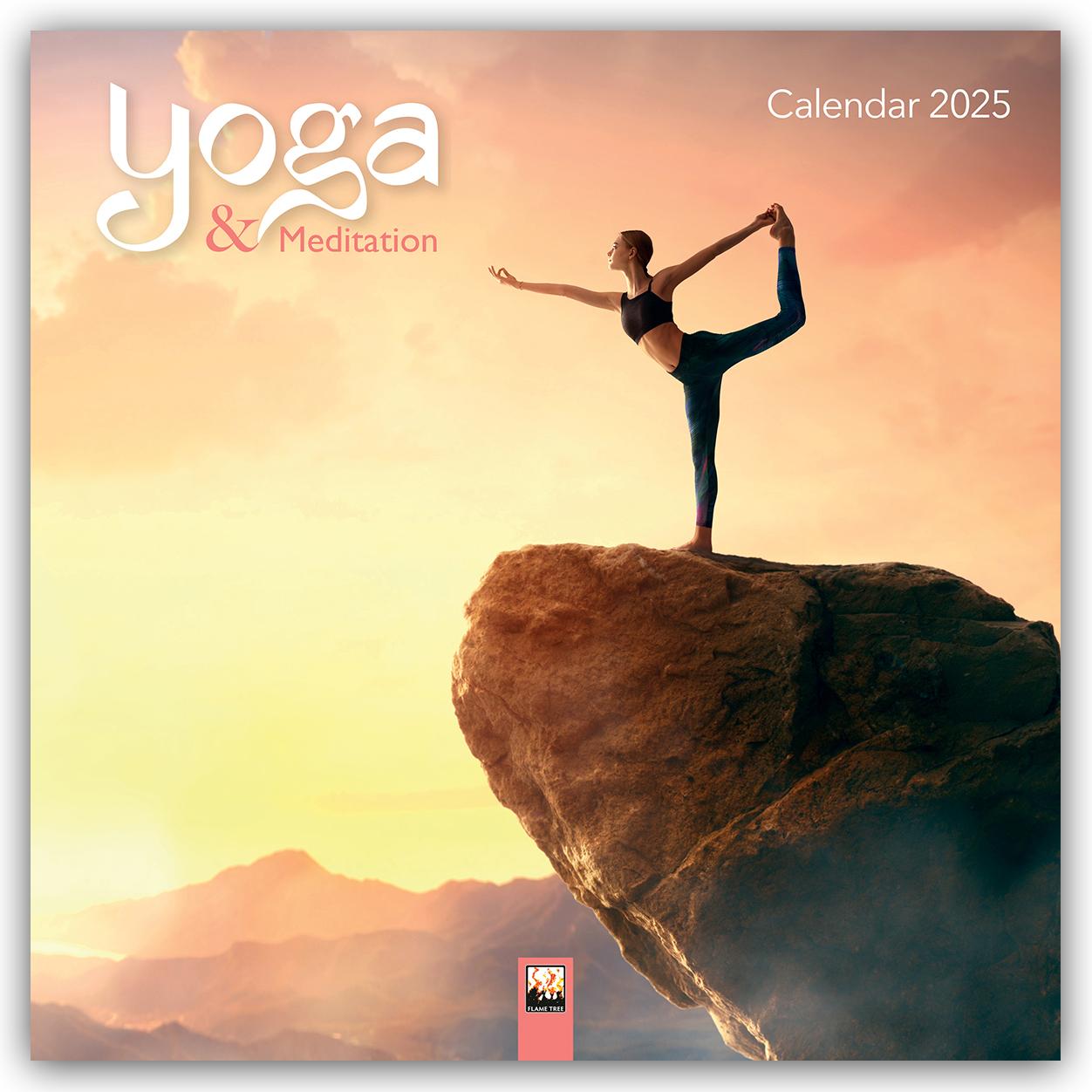 Cover: 9781835620151 | Yoga &amp; Meditation Wall Calendar 2025 (Art Calendar) | Publishing