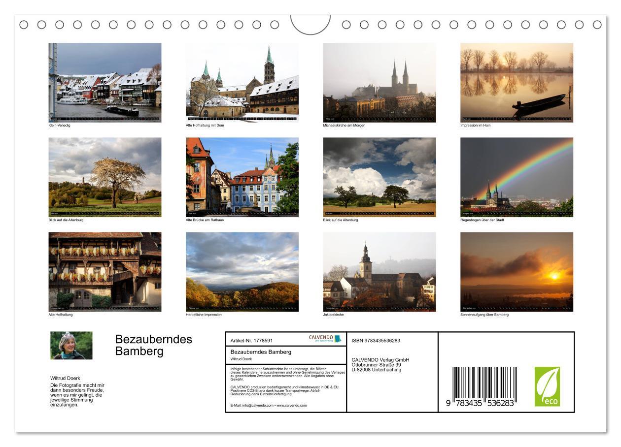 Bild: 9783435536283 | Bezauberndes Bamberg (Wandkalender 2025 DIN A4 quer), CALVENDO...