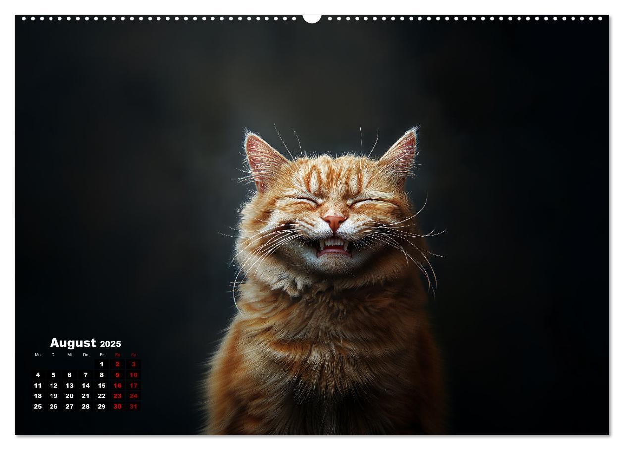 Bild: 9783457202036 | Auch Katzen lachen gern (Wandkalender 2025 DIN A2 quer), CALVENDO...