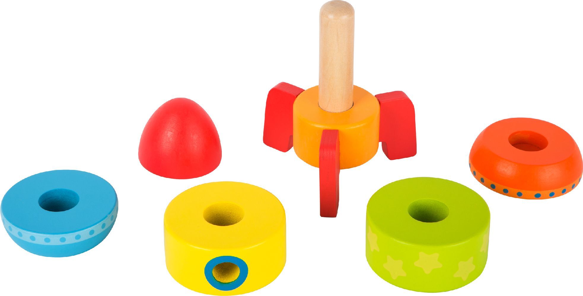 Bild: 4020972105882 | Bunte Stapelrakete | small foot-Bunt-Verpackung | 10588 | Legler