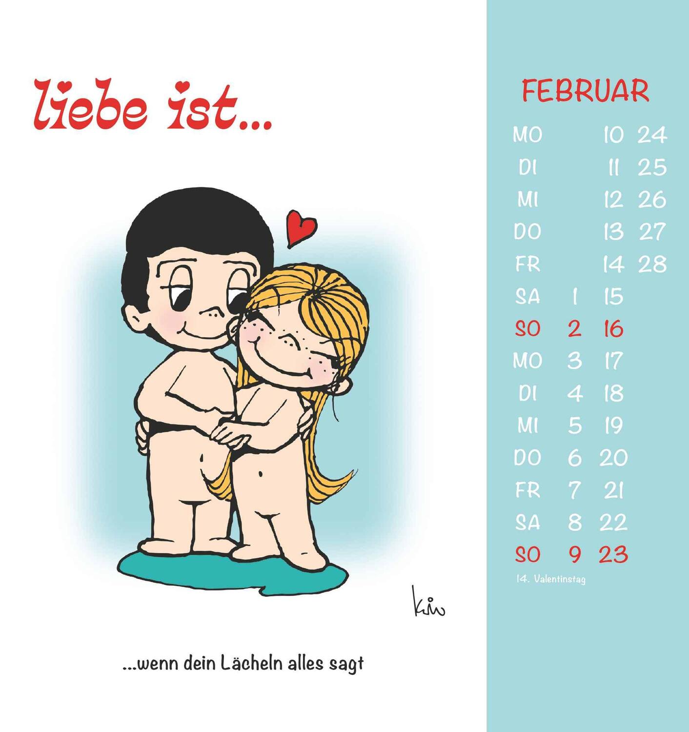 Bild: 4251732340568 | liebe ist... 2025 - Postkarten-Kalender - Kalender-mit-Postkarten -...